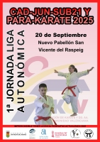 1ª Jornada Liga Autonómica PARA-KARATE CADETE, JUNIOR Y SUB-21 2025 (Copia)